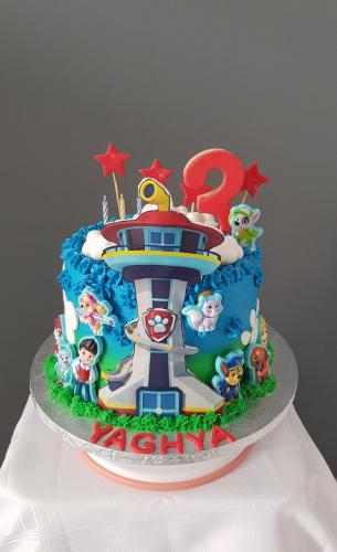 Paw Patrol Lookout 3rd Birthday Cake