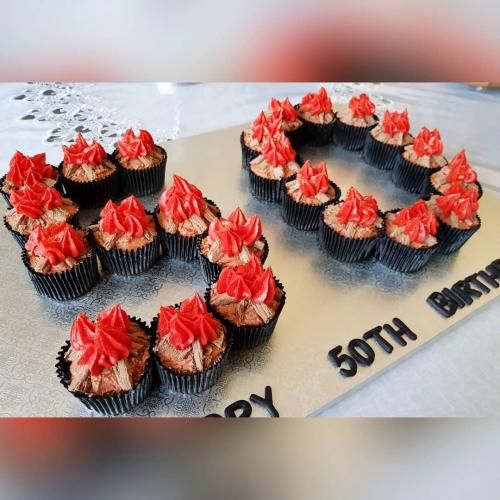 CAMP FIRE 50TH CUPCAKES
