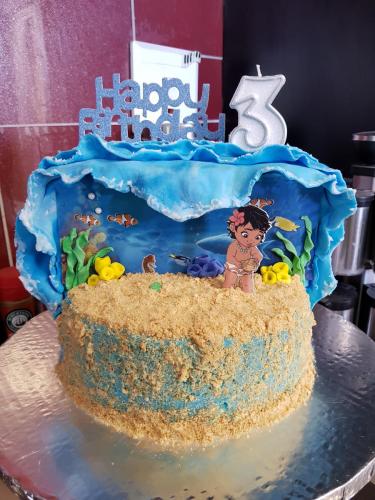 Moana Themed 3D Cake