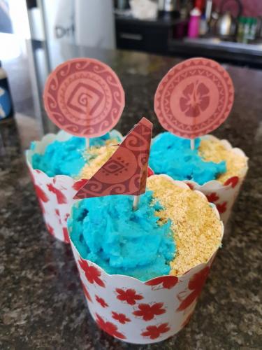 Moana Themed Party Cupcake