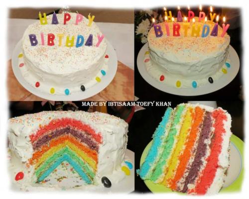 Rainbow Birthday Cake